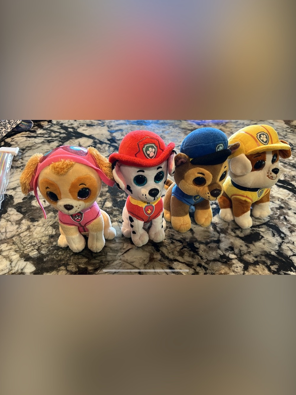 Set of 4 Ty Paw Patrol Figures (6”)